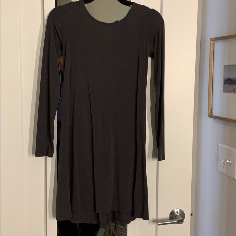 Grey long sleeve dress